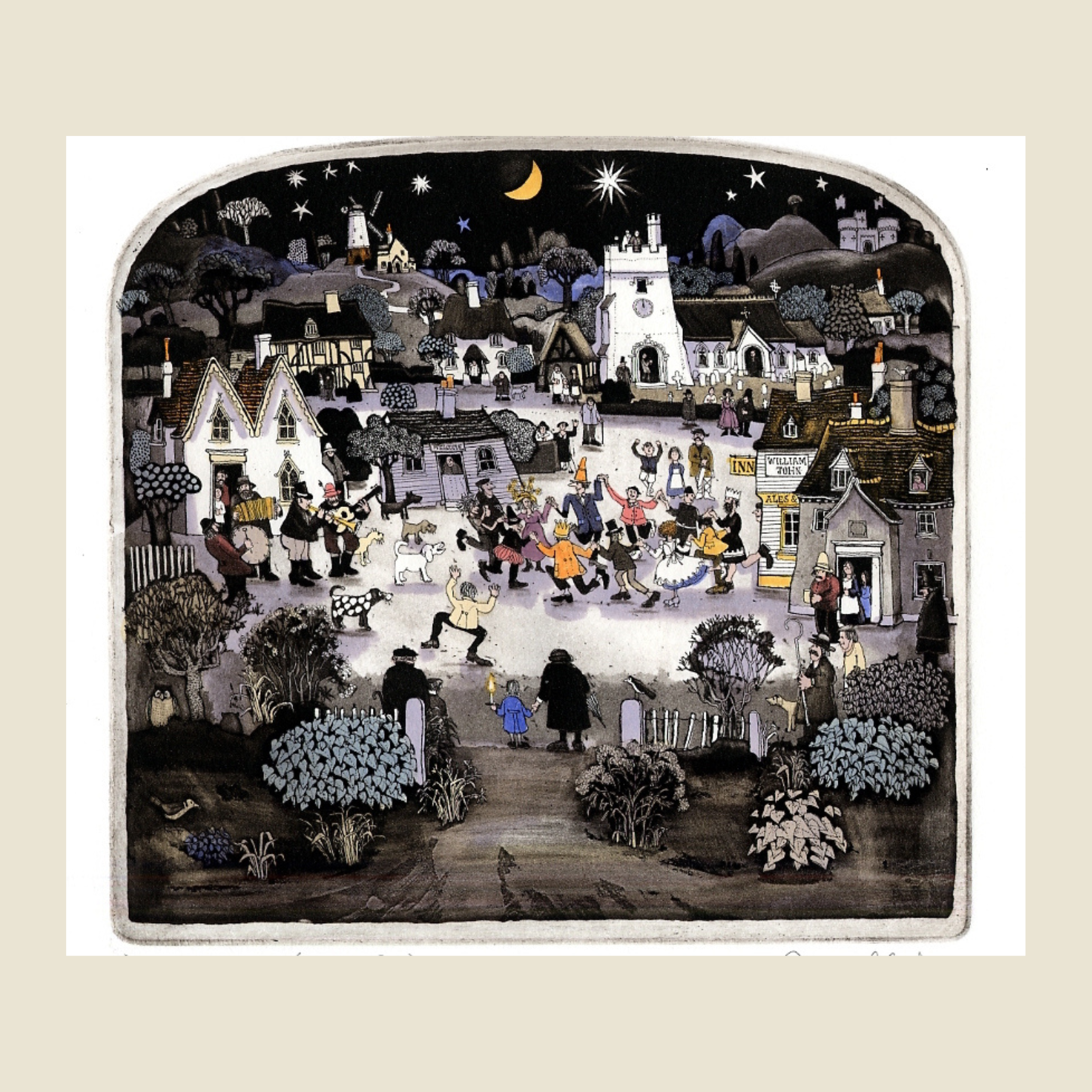 □グラハムクラーク（Graham Clarke） 【ザ・パーティー】 手彩色